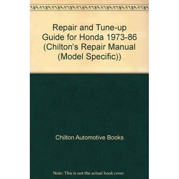 Pre-Owned Chilton's Repair & Tune-Up Guide Honda 1973 to 1986: All U.S. Canadian Models of Accord,Accord Cvcc,Civic,Civic Cvcc,Crx,Prelude (Chilton's Repair Ma... (Paperback) 0801976766 9780801976766