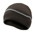 thumbnail image 2 of Gorro de lana reflectante, gorro de invierno, gorro térmico de seguridad de neón, gorro de para Snowboard, esquí, baloncesto, hombres y , negro, 2 of 8