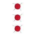 thumbnail image 2 of Guardoinrt 1/2/3/5 Profitez du Confort et de la Durabilité du Coussin de Chaise Rond Doux et Confortable Rouge Terne 3 Pcs, 2 of 6