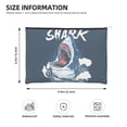 thumbnail image 3 of Cauagu Shark for Tyvek Makeup Bag,Reusable Travel Cosmetic Bag Women Organizer Toiletry Bag Birthday,Gifts for Women Girlfriend Mom Teacher 6.5’’*8.9’’, 3 of 7