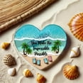 thumbnail image 5 of HmNPlay Sea Glass Pocket Heart - Handcrafted Beach Lover Gift, Mini Ocean Ornament for Desk/Purse, Sentimental Keepsake & Zen Decor, 5 of 6