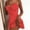 Red, variant on Babysbule Women's Dress Womens Summer Print Color Block Sleeveless Dress A-Line Maxi Mini Sundress　