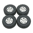 thumbnail image 3 of Runquan 4 Pieces RC Car Wheels and Tires RC Tires with Wheel Rim,Replace RC Upgrade Part Argent, 3 of 8