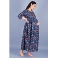 thumbnail image 2 of DWEEP SARA Robe de Maternité Bleue à Blocs Imprimés, TTG/44, 2 of 5