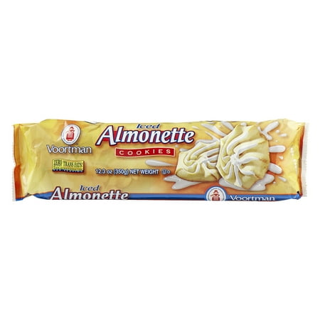 Voortman Iced Almonette Cookies, 12.3 OZ - Walmart.com