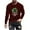 Wine, variant on biudgviw Men's St.Patrick's Day Shirt Festival Print Soft Long Sleeve Graphic Tees Oversized Casual Crewneck Workout Top
