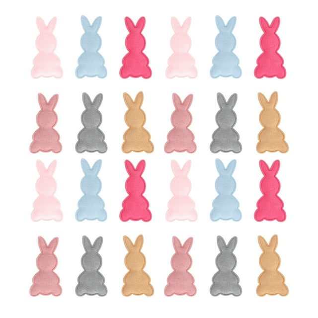 Shisuyan 50Pcs Hair Accessories Clothing Fur Rabbit Clothes Material Easter DIY Accessories