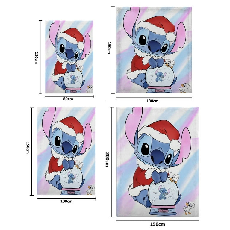 Lilo & Stitch Blanket Flannel Fleece Bedding Blankets All Season Ultra Soft for Bed Couch Chair Fit Kids and Adults/XL-150*200cm, Other