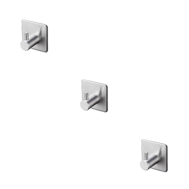 Gancho de acero inoxidable Matsuzay percha para sombrero de pared organizador de ducha plateado