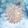 thumbnail image 5 of XYAIYT Christmas Tree Christmas Decorations Hanging Christmas Ornaments Paper Christmas Snowflake Hanging Decoration Delicate Layered Paper Reusable for Home Mantel and Tree Decor 15in White, 5 of 6
