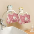 thumbnail image 6 of 6PCS Dish Towels and Dish Cloths Reuseable Dishcloths Sets for Washing Dishes, Cooking, Baking Size 11" x 11" Pink Santa Claus Pattern, 6 of 9