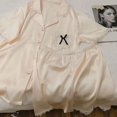 thumbnail image 1 of Conjunto de Pijama de 2 piezas con corazones de encaje para mujer, ropa de dormir de manga corta, estilo coreano, para estar en casa, Verano, 1 of 4