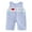 Sky Blue, variant on CocMouse Baby Mother's Day Plaid Overall Letter Embroidery Sleeveless Jumpsuit