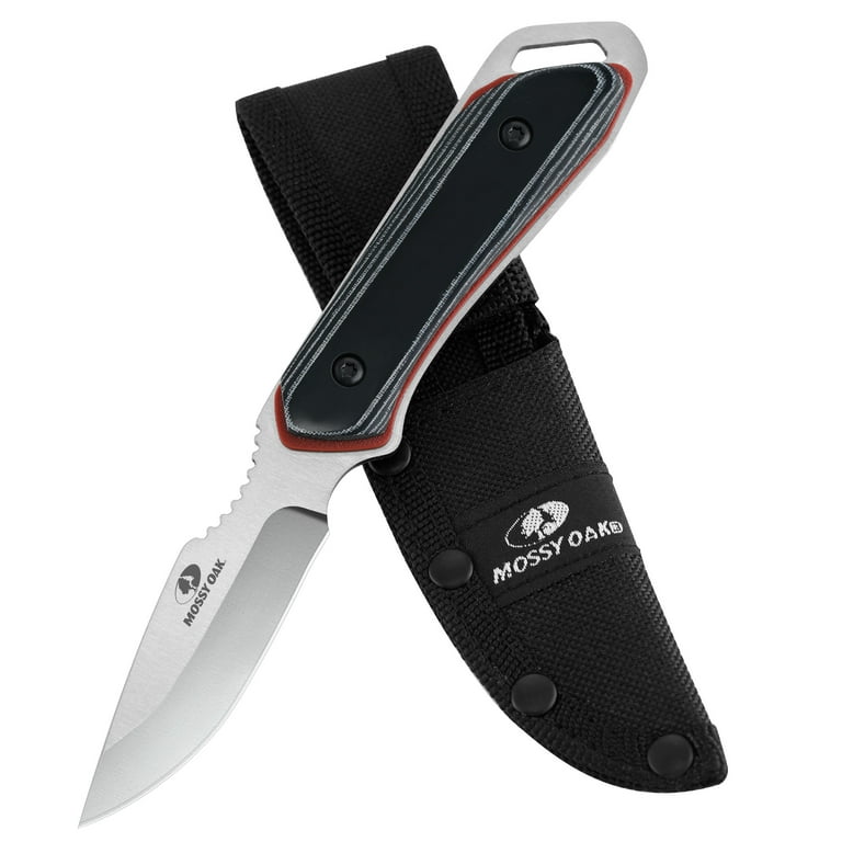 Mossy Oak 8-Piece Hunting Set with 4 Fixed Knives (7-8.25 Inch