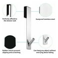 thumbnail image 4 of Ganchos para sobrepuertas para mamparas de ducha de vidrio sin marco, ganchos de acero inoxidable resistentes, ahorran espacio con un diseño duradero y estable, el diseño antideslizante y, 4 of 5