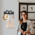 thumbnail image 7 of 1 Set Paw Prints Coat Rack Wall Mount Heart Metal Dog Paw Key Holder for Wall 9.8×4.7inch 10 Hooks Dog Leash Decorative Black Key Hooks for Dog Lover Gift Coats Hats Towels Bags, 7 of 7