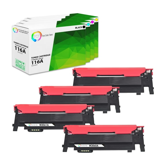 TCT 116A Toner Cartridge 4 Pack - Compatible With HP 116A W2060A W2061A W2062A W2063A