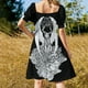 thumbnail image 5 of Vestido de manga corta con estampado pop art divino, vestido de noche para mujer, vestidos de fiesta para mujer, 5 of 7