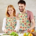 thumbnail image 3 of Pioneer Flower Floral Print Pattern Apron for Women and Men, Cotton Linen Waterproof with Pockets, Adjustable, 33x27 Inch for Kitchen, Gardening, BBQ, Salon, 3 of 6