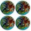 Sunkissed Mermaid Fused Art Glass Plates 8 Inches Set of 4