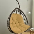 thumbnail image 3 of TOPCHANCES Swing Chair Cushion, Patio Chair Cushion for Hanging Egg Chair, Waterproof Hanging Egg Chair Pad ( Khaki ), 3 of 4