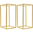 thumbnail image 2 of Paquete de 2 macetas decorativas de estilo moderno, perfectas para bodas y eventos, jarrones con columnas geométricas, 2 of 7