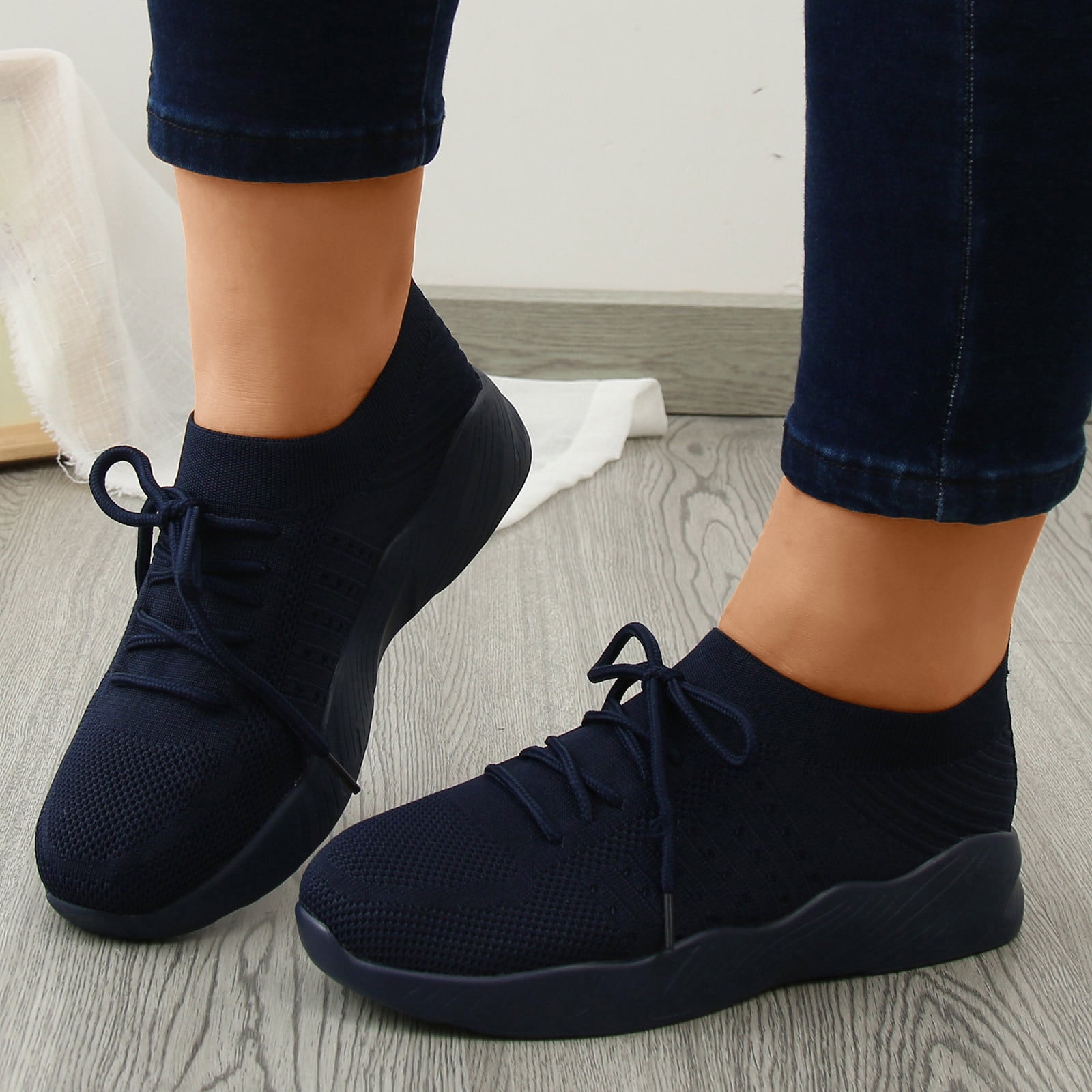 que shoes plain LL ネイビー que shoes plain LL ネイビー