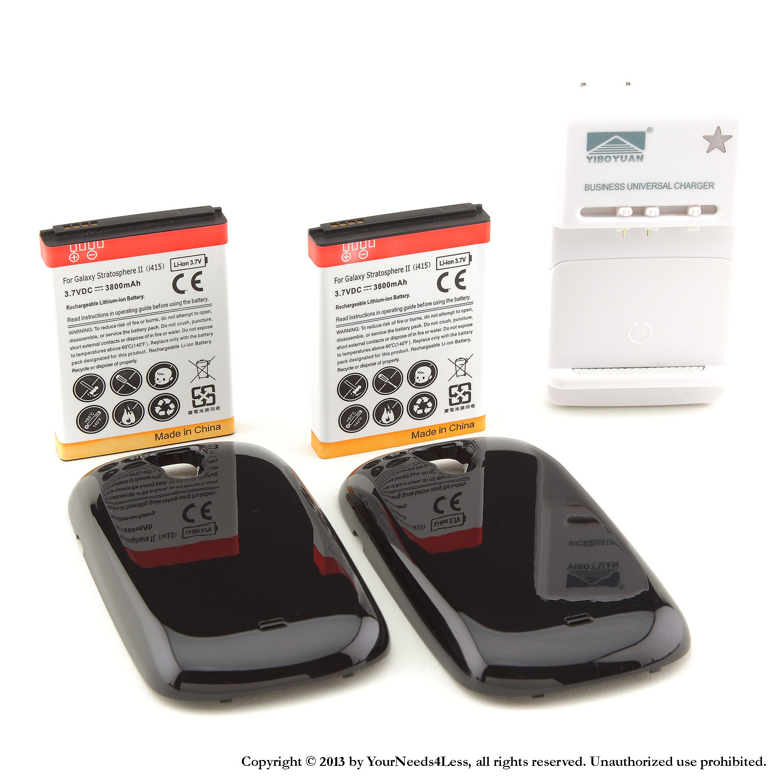YN4L® 2 X 3800mAh Extended Battery for Samsung Galaxy Stratosphere 2 II