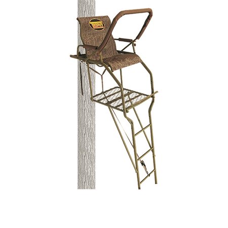Trophy Treestands Gunny 20 Ladder Stand Blendz-in-Tan 20 Feet