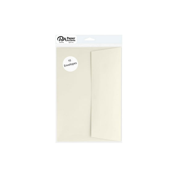Accent Design Paper Accents Envelope, Cream, 10pc, 4.25"x6.25", Envelopes 4x6, 4x6 Envelopes For Invitations, Invitation Envelopes, Greeting Card