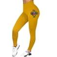 thumbnail image 2 of Outfmvch Mardi Gras Pants for Women Sequin Glitter Print Pattern Plus Size Full Length Yoga Leggings High Waist Design Colorful Tights Yellow S-3XL, 2 of 6