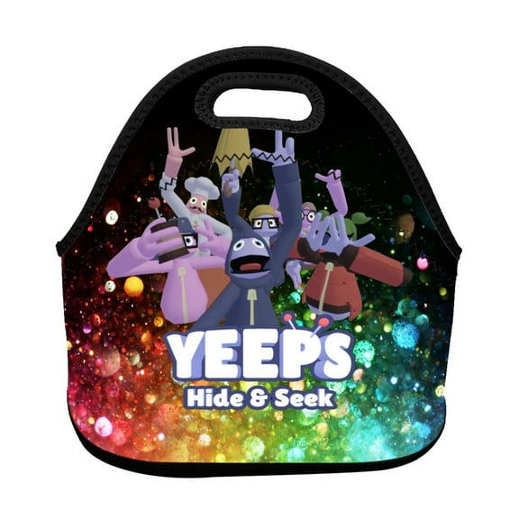 Yeep-s Hide and See Lunch Bag Reusable Lunch Box Portable Neoprene Insulated Lunch Tote for Outdoor Picnic Office