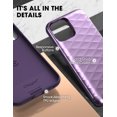 thumbnail image 5 of iPhone 12 Pro Max Case, Clayco [Argos Series] Slim Card Holder Protective Wallet Case for iPhone 12 Pro Max 6.7" with Built-in Sliding Credit Card/ID Card Slot - Purple, 5 of 7
