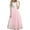 Pink, variant on XIMIN Kid Girls Rose Lace Back A-Line Tutu Tulle Long Sleeve O-Neck Flower Dress Wedding Garden Party Puffy Tulle First Communion Dresses