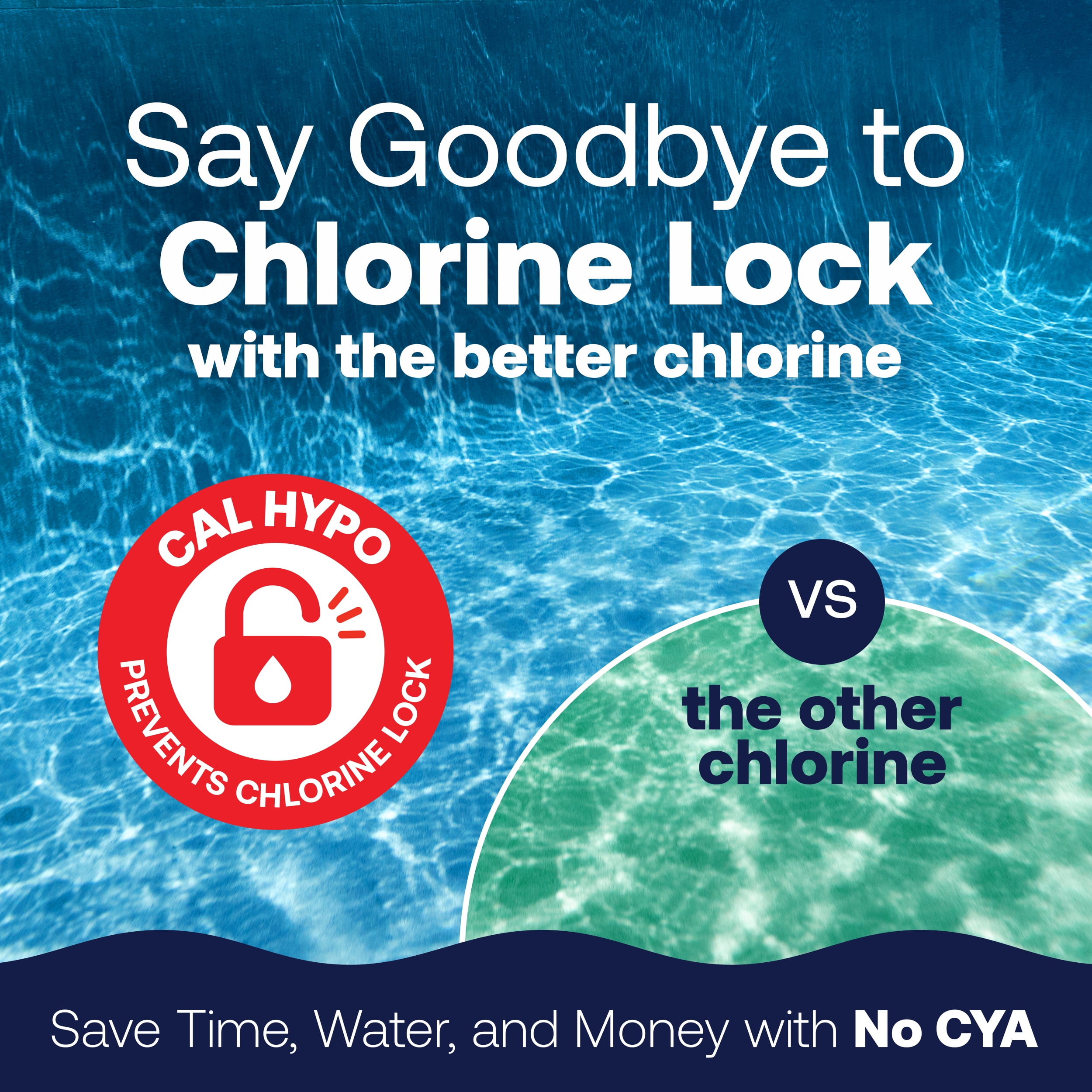 HTH Brilliance Cal Hypo Chlorine Tablets for Swimming Pools, Chlorine Pool Chemicals, 4.75lb