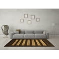thumbnail image 3 of Ahgly Company Indoor Rectangle Abstract Brown Modern Area Rugs, 5' x 8', 3 of 4