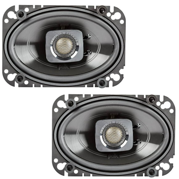 Polk Audio DB462 4x6" 150W 2-Way Car/Marine Coaxial Speakers Stereo Black