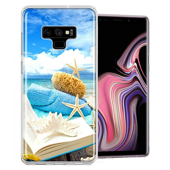MUNDAZE For Samsung Galaxy Note 9 Beach Reading Design Double Layer Phone Case Cover