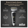 thumbnail image 3 of Braun Series 9 PRO+ - Afeitadora eléctrica para hombres, con 5 elementos de afeitado Pro y recortadora de cabello largo de precisión, soporte de carga, maquinilla de afeitar eléctrica húmeda y seca, 3 of 5
