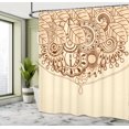 thumbnail image 5 of Ambesonne Sketchy Shower Curtain, Eastern Leaves Composition, 69"Wx75"L, Brown, 5 of 5