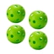 thumbnail image 1 of Pelotas de Pickleball para interior, 74 mm, 26 hoyos, pelota de práctica duradera, huecas. Verde 4 piezas, 1 of 9