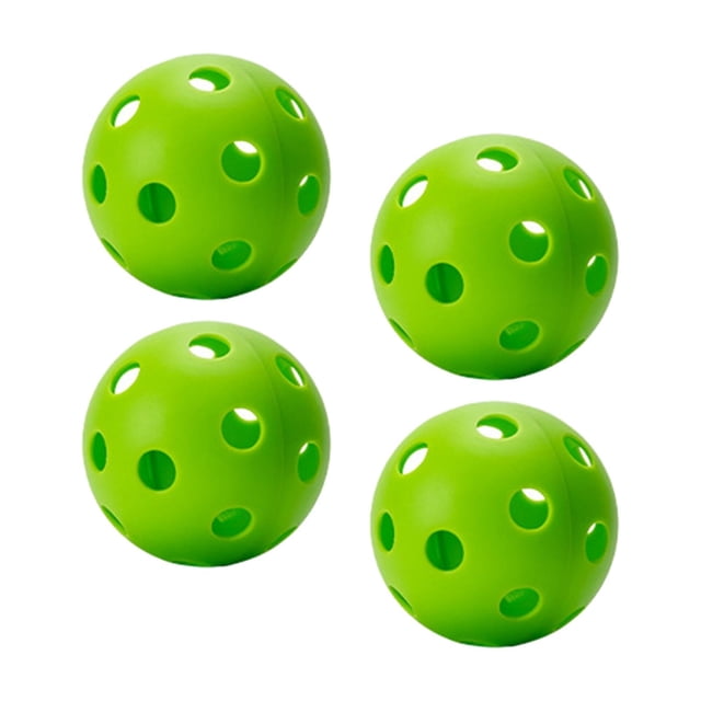 Pelotas de Pickleball Zulema para interiores pelota hueca de golf profesional 26 hoyos Verde 4 piezas