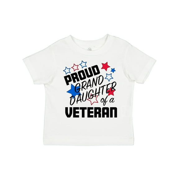 Inktastic Proud Granddaughter of a Veteran Veterans Day Girls Toddler T-Shirt