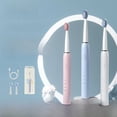 thumbnail image 4 of Cepillo de dientes eléctrico portátil inteligente para fiestas de estudiantes, cepillo de dientes sónico impermeable recargable por USB de tres velocidades para adultos, 4 of 6