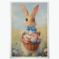 thumbnail image 1 of Póster decorativo vintage con forma de conejo de pascua, 40 x 60 cm, sin marco, 1 of 8