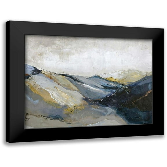 Design Fabrikken 14x12 Black Modern Framed Museum Art Print Titled - Out Line 3