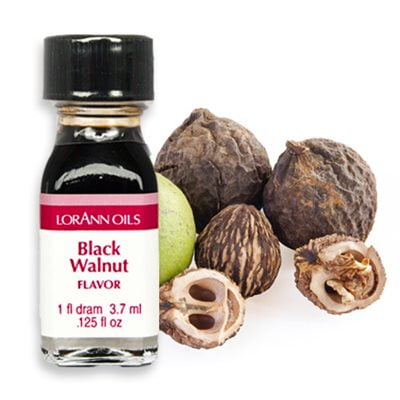 Thick American Black Walnut - Black Walnut Flavor - 2 Dram Pack - LorAnn Oils - Includes a Recipe Card