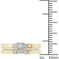 thumbnail image 4 of 1/2 Carat T.W. Diamond Three-Stone 14kt Yellow Gold Engagement Ring Set, 4 of 5