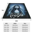 thumbnail image 3 of Corpse Bride Fleece Throw Blankets, Super Soft Flannel Cozy Blankets for Adults, Washable Lightweight Blanket for Couch Sofa Bed Office, Warm Plush Blankets for All Season, 3 of 8