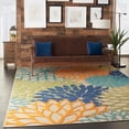 thumbnail image 3 of Home Aloha Indoor/Outdoor Multicolor 7' x 10' Area Rug, Easy Cleaning, Non Shedding, Bed Room, Living Room, Dining Room, Deck, Backyard, Patio (7x10), 3 of 13